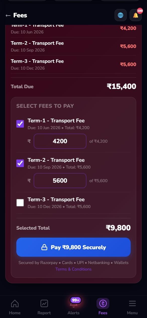 Pay fees online